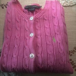 Ralph Lauren Pink Cardigan